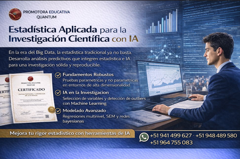 Estadística Aplicada para la Investigación Científica con IA