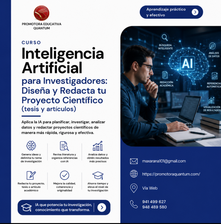 Inteligencia Artificial para Investigadores: Diseña y Redacta tu Proyecto Científico (tesis y artículos).